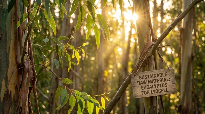 Eucalyptus trees, the primary source for lyocell, grow quickly on non-arable land without the need for artificial irrigation or pesticides.