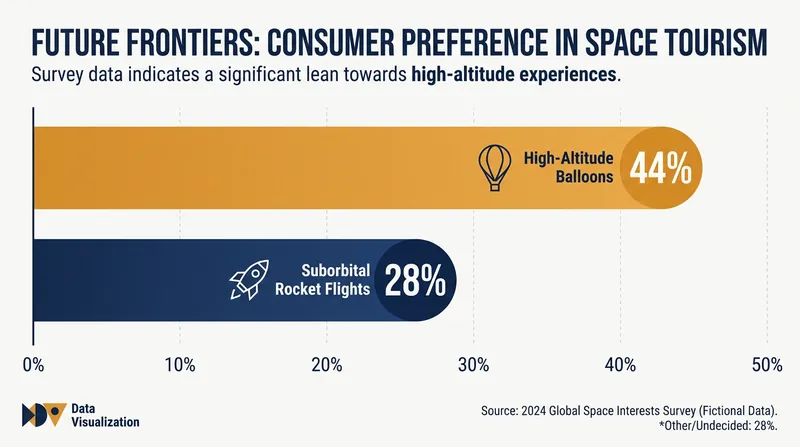 Market research indicates a strong consumer preference for low-stress, balloon-based space tourism.