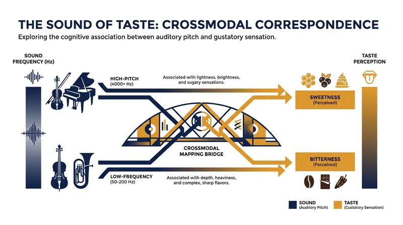 How the brain maps auditory frequencies to specific flavor profiles.