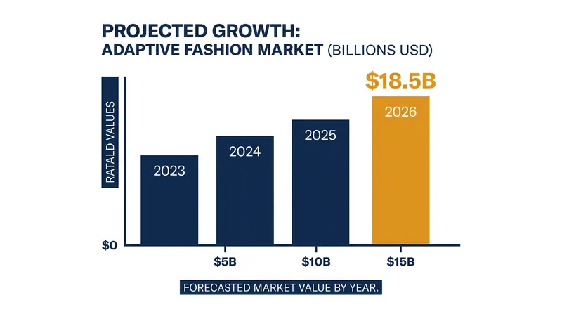 The adaptive fashion market is experiencing explosive growth as brands embrace inclusive engineering.