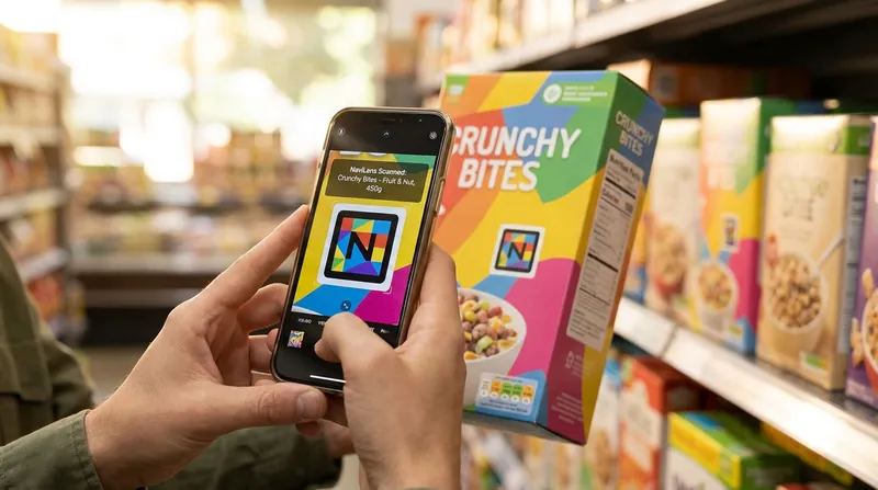 NaviLens codes allow visually impaired shoppers to scan packaging from up to three meters away.