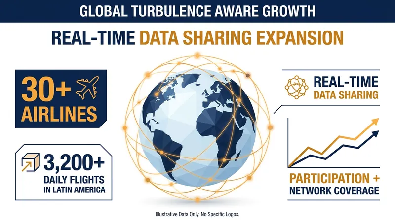 The IATA Turbulence Aware program relies on swarm intelligence, turning thousands of commercial flights into real-time weather sensors.