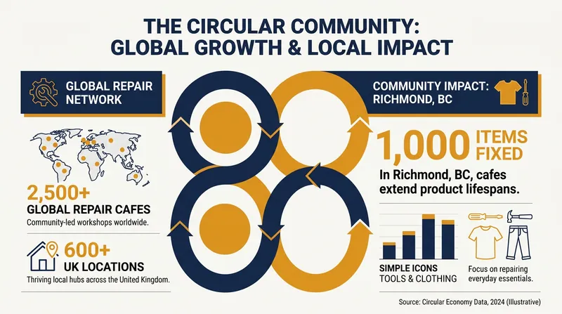 The global footprint of the Repair Café movement continues to expand rapidly.