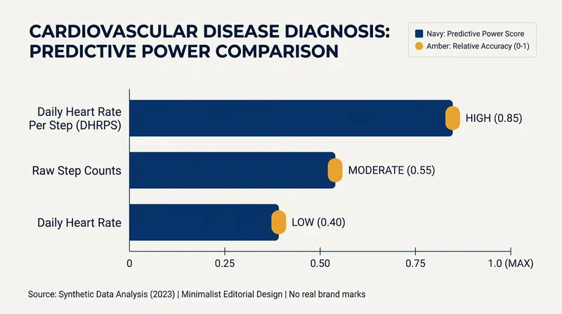 DHRPS provides a more reliable indicator of a person's cardiovascular fitness than step counts alone.