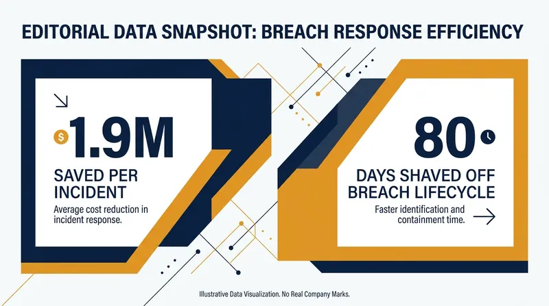 Organizations extensively deploying AI in their security operations are seeing massive reductions in breach lifecycles and financial losses.