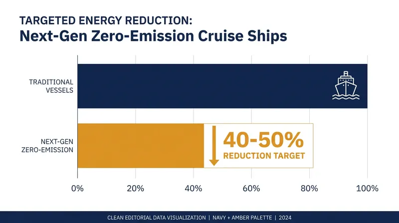 Because battery energy density is lower than diesel, zero-emission ships must drastically cut their overall energy demand to function.