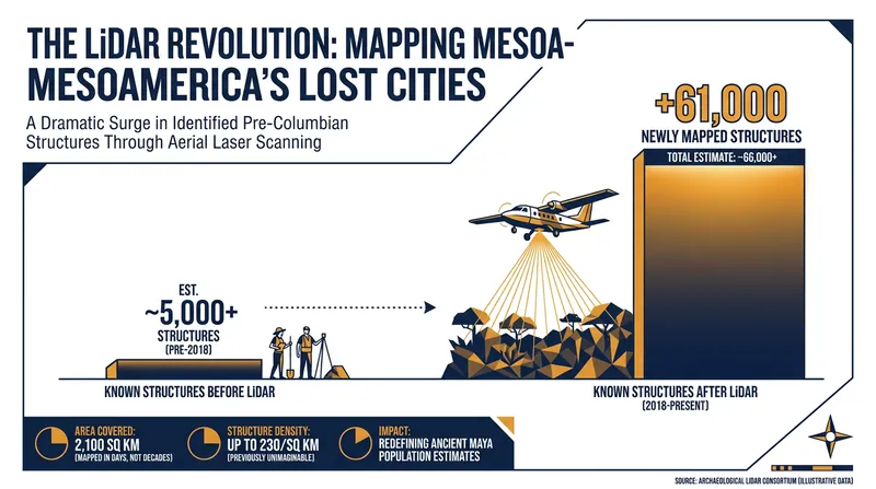 LiDAR surveys have exponentially increased the number of known ancient structures in the Maya Biosphere Reserve.