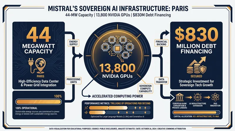 Mistral's new Bruyères-le-Châtel data center provides the compute power needed to train next-generation models.