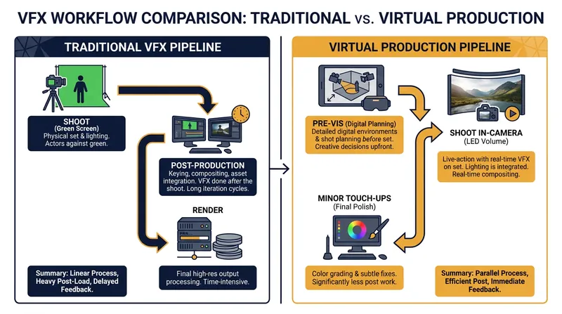 Virtual production shifts the bulk of visual effects work to pre-production, saving time and money on the back end.