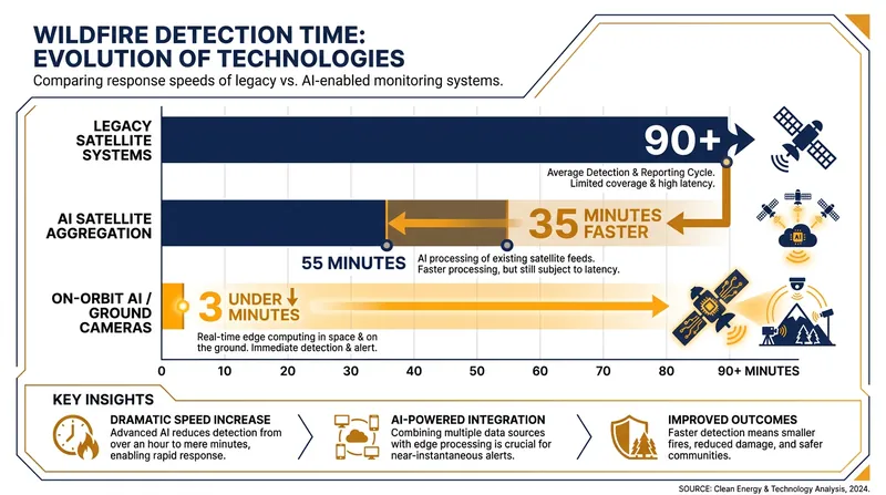 How AI and edge computing have drastically reduced the time it takes to detect a wildfire ignition.