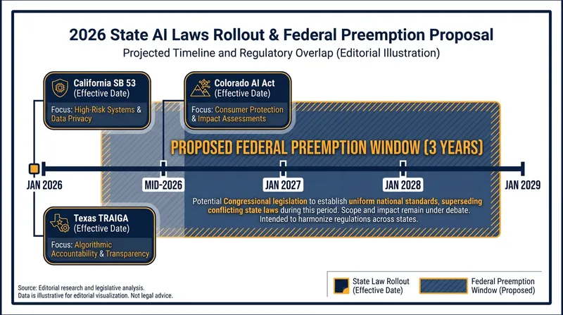 The Great American AI Act aims to preempt a growing patchwork of state-level AI regulations.