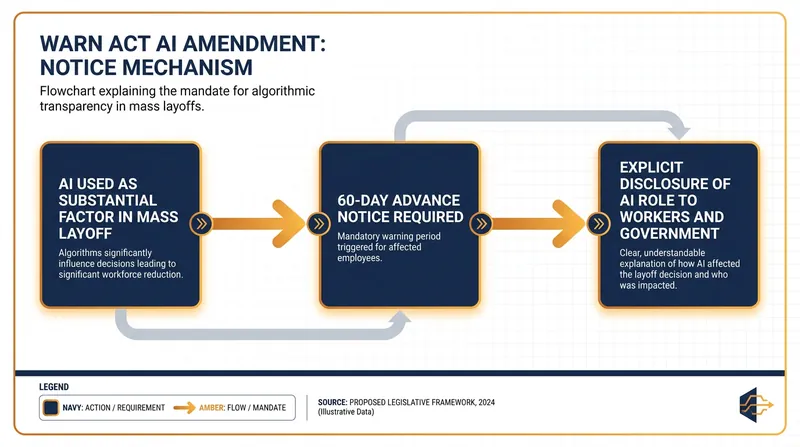 How the proposed legislation would force employers to disclose AI-driven mass layoffs.