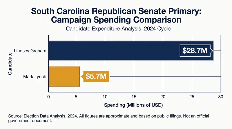 Incumbent Senator Lindsey Graham leveraged a massive financial advantage to avoid a primary runoff.