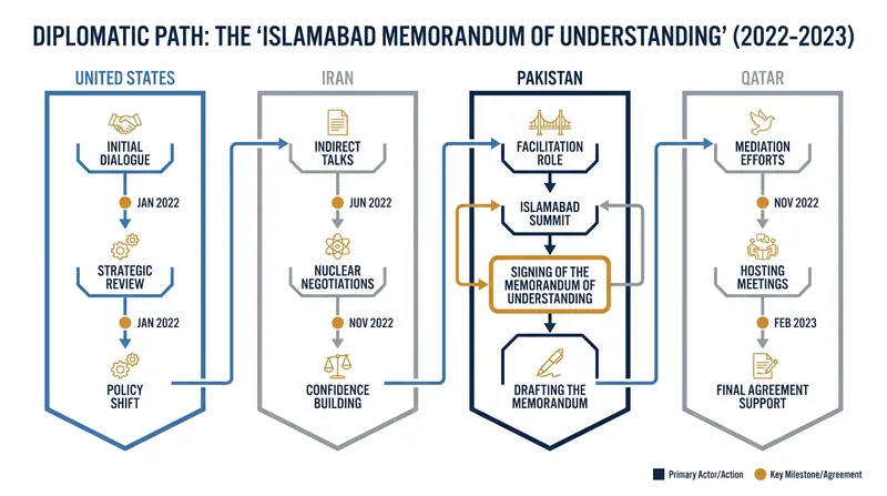 The mediation process has relied heavily on back-channel diplomacy in Doha and Islamabad.
