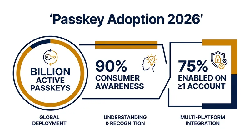The FIDO Alliance's 2026 report highlights a massive surge in consumer adoption.
