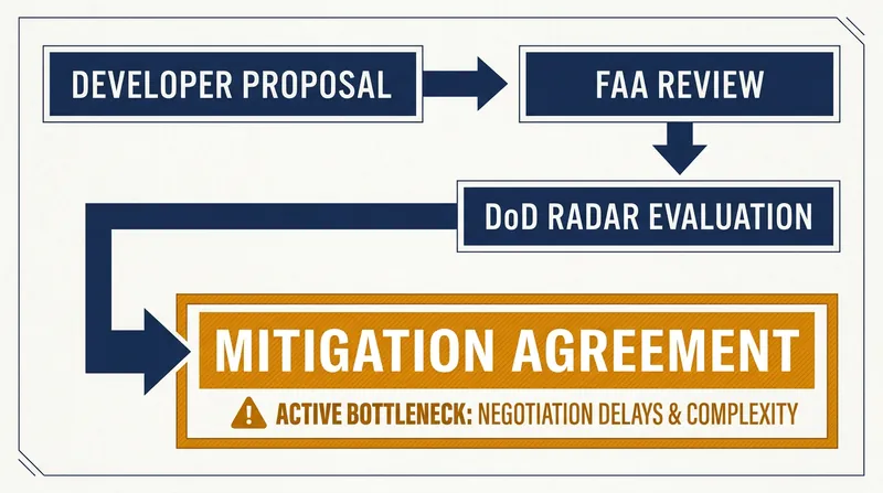 How the military review process for wind farms is intended to work—and where it has currently stopped.