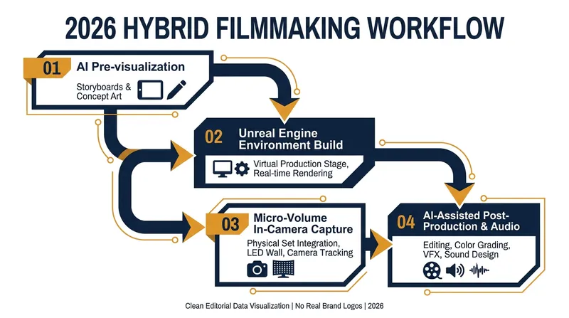 The modern indie pipeline shifts the bulk of visual effects work from post-production to the preparation phase.