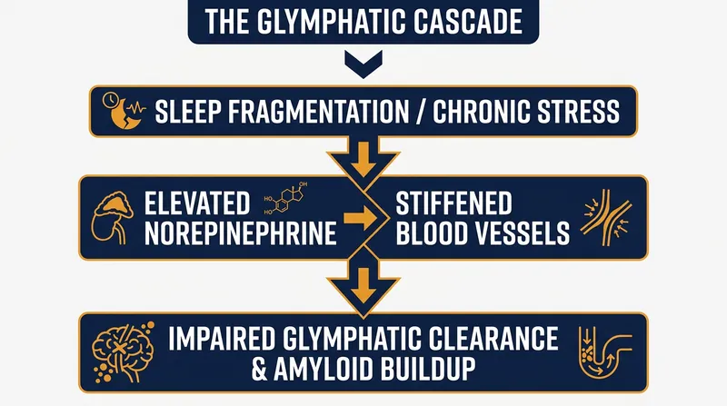 How poor sleep and cardiovascular stress converge to disrupt the brain's nightly cleaning cycle.