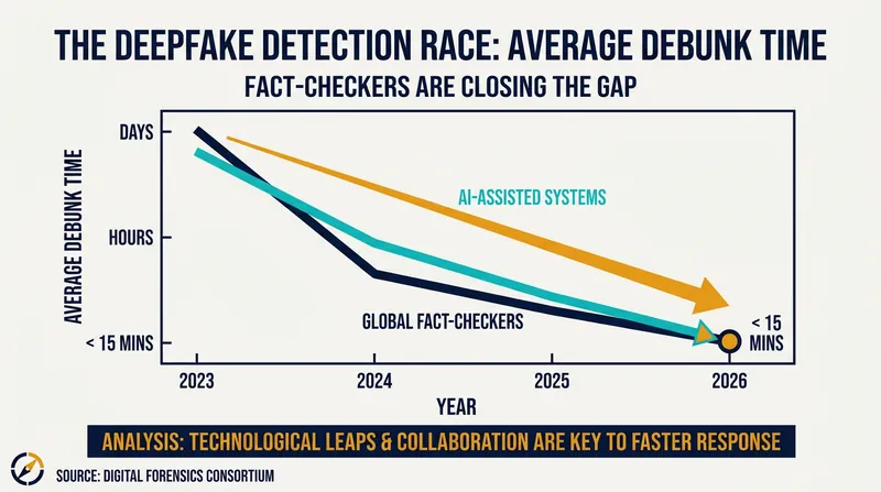 The speed of verification has increased exponentially thanks to open-source AI tools.