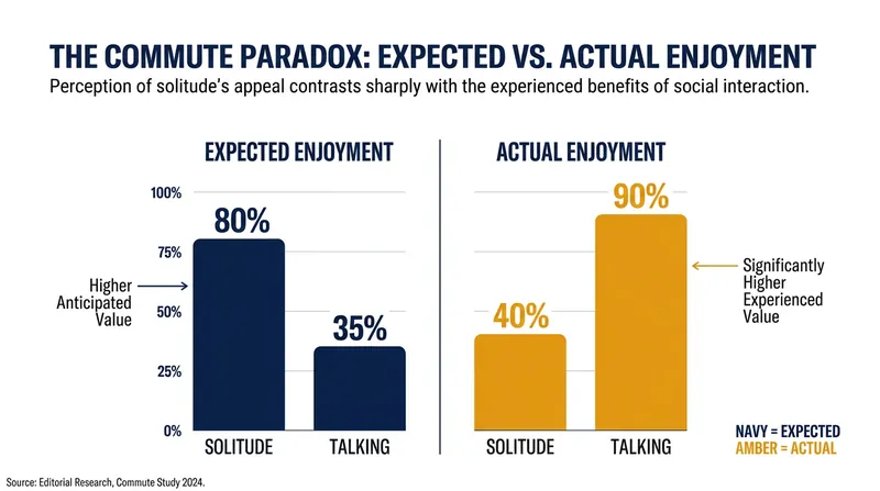 Commuters consistently underestimate how much they will enjoy talking to a stranger.