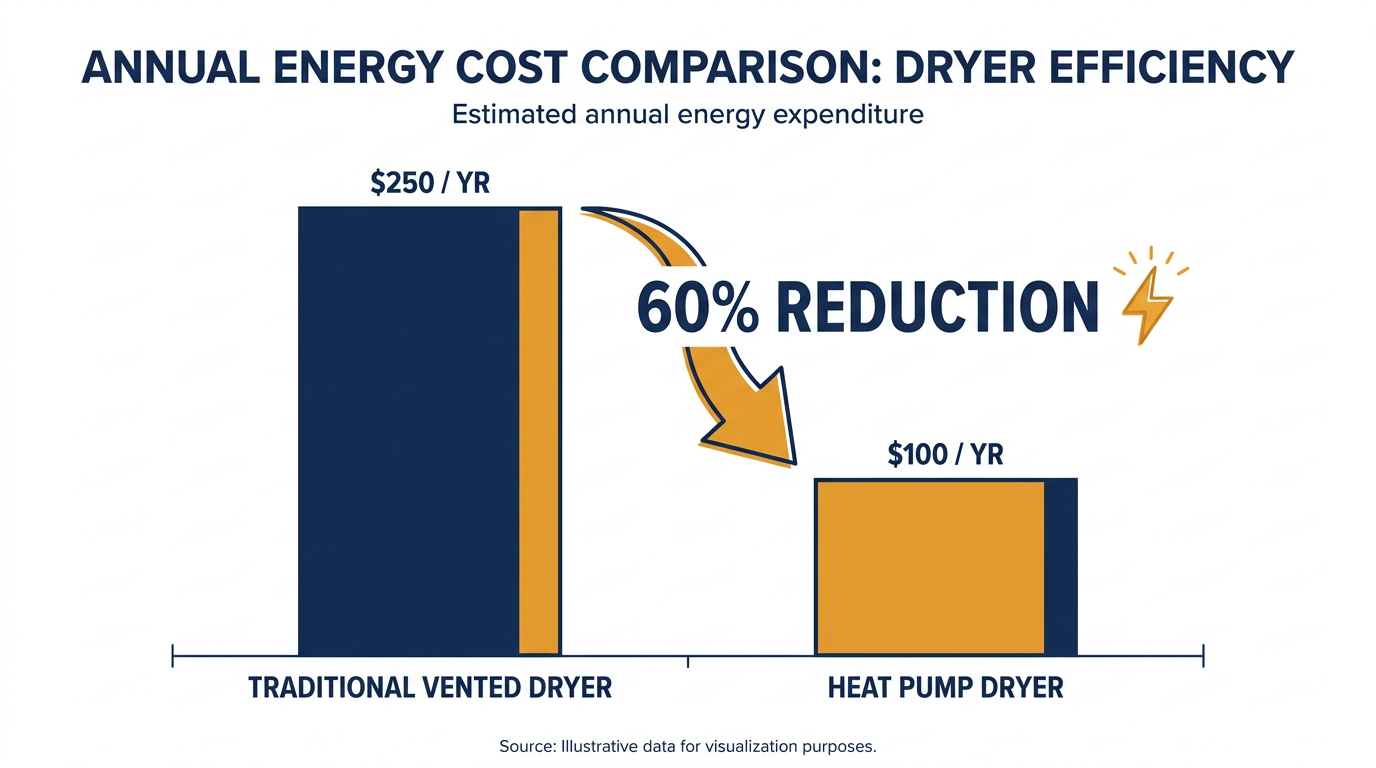 Heat pump technology can reduce drying energy consumption by up to 60 percent.