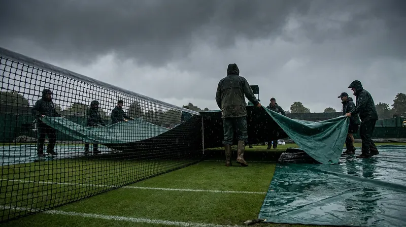 Persistent rain on Thursday washed out play, forcing a compressed double-header schedule for Friday.