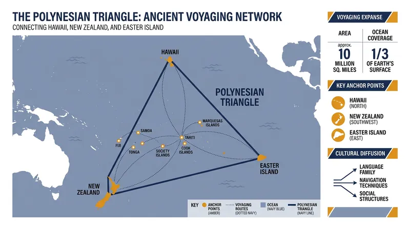 Using wayfinding techniques, ancient navigators intentionally settled a ten-million-square-mile region of the Pacific Ocean.
