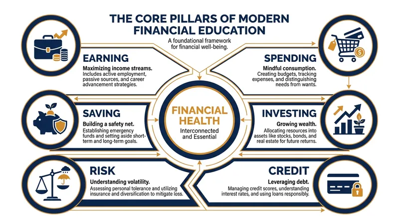 Modern financial literacy standards go far beyond balancing a checkbook.