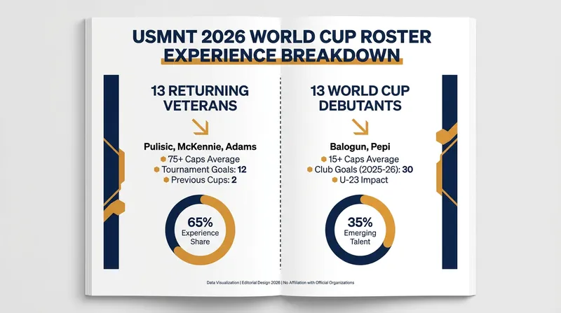 Mauricio Pochettino's USMNT squad balances 2022 tournament experience with 13 first-time call-ups.
