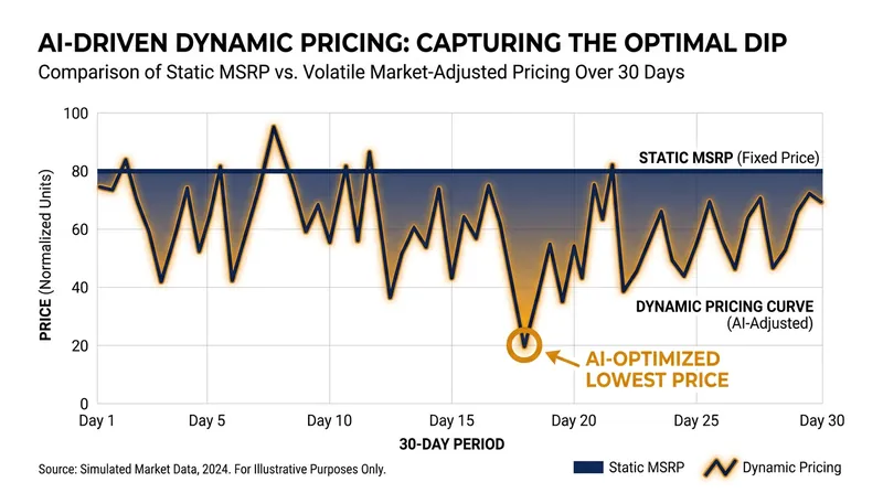 Retailers use dynamic pricing to constantly adjust costs, creating brief windows of extreme value that AI tools can exploit.