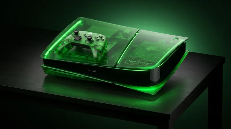 Microsoft unveiled a translucent green Xbox Series X to celebrate the brand's 25th anniversary.
