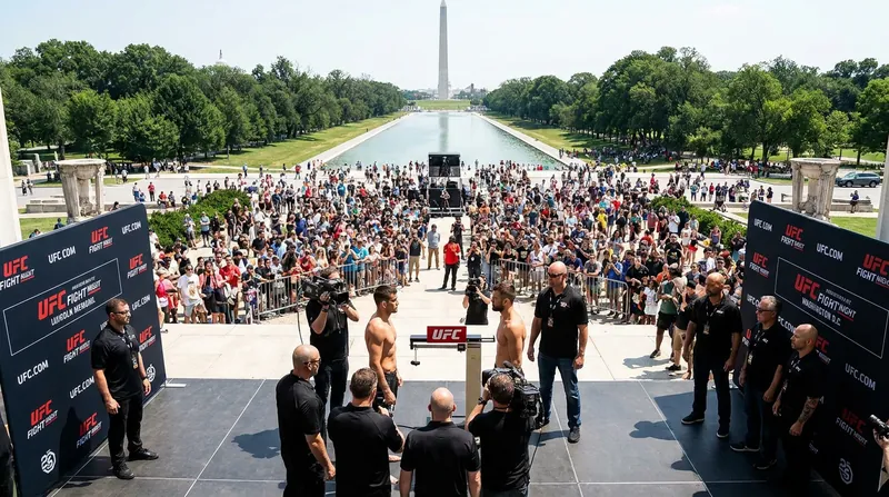 Ceremonial weigh-ins for the event are scheduled to take place at the Lincoln Memorial.