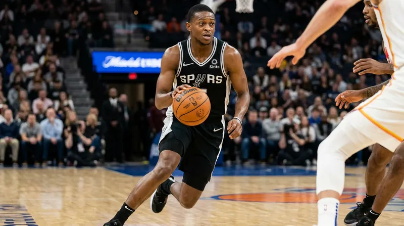 De'Aaron Fox continues to play through a high right ankle sprain for the San Antonio Spurs.