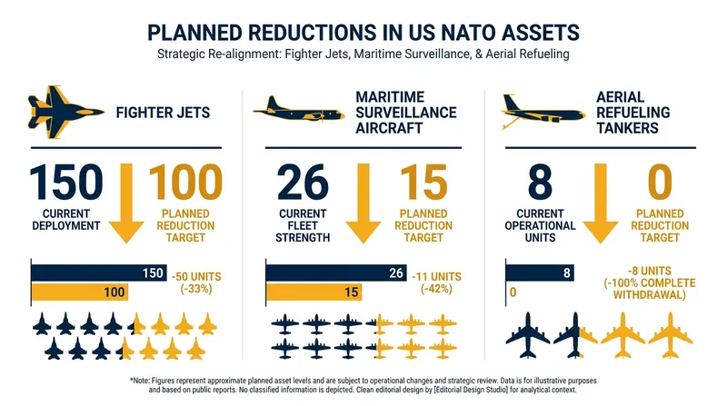 Proposed cuts to US air assets committed to the NATO Force Model.