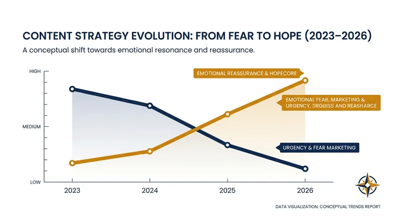 Digital creators are increasingly abandoning fear-based marketing in favor of trust-building content.