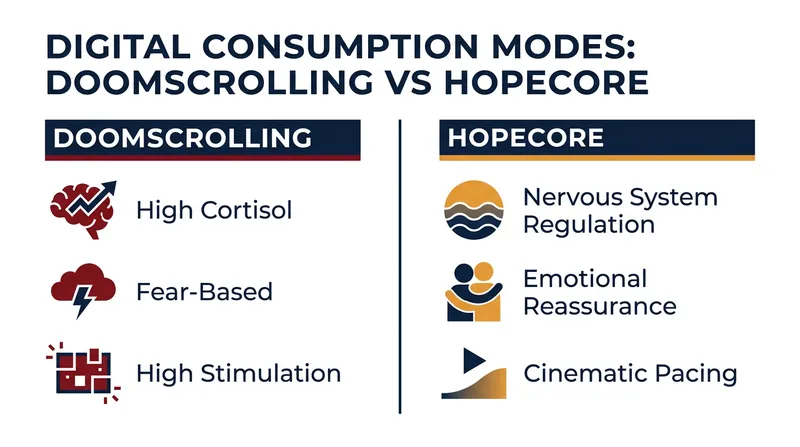 How hopecore content shifts the brain's response to social media consumption.
