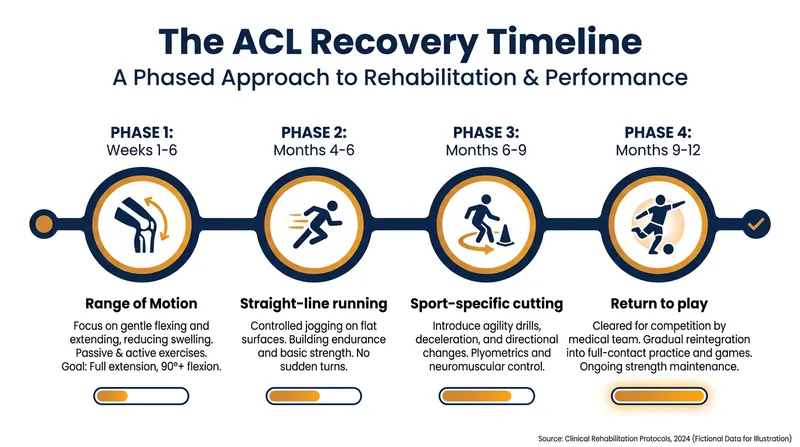 Modern sports medicine dictates a strict, phased approach to recovering from an ACL reconstruction.
