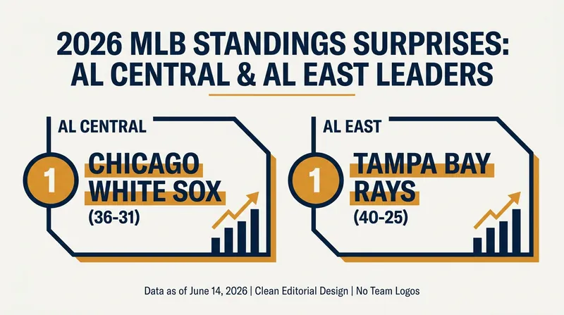 The White Sox and Rays have defied preseason expectations to lead their respective divisions.
