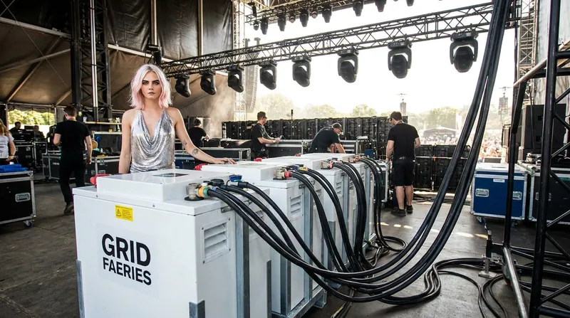 High-capacity, tourable battery systems are rapidly replacing traditional diesel generators at outdoor venues.