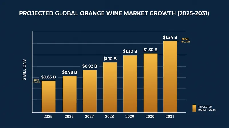 The global orange wine market is projected to more than double by 2031, driven by shifting consumer preferences.