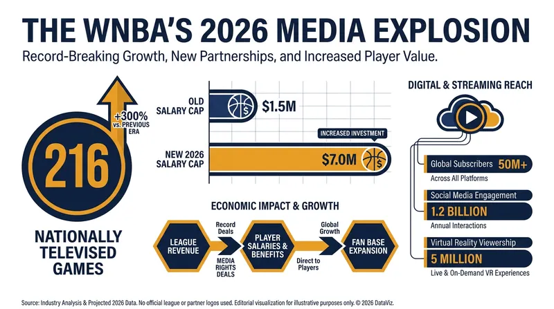 The 2026 season features massive leaps in both media accessibility and player compensation.