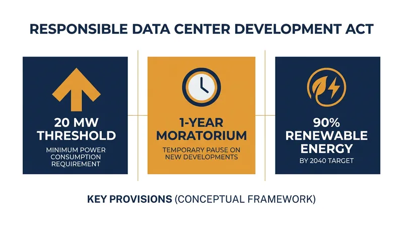 Key provisions of the Responsible Data Center Development Act.
