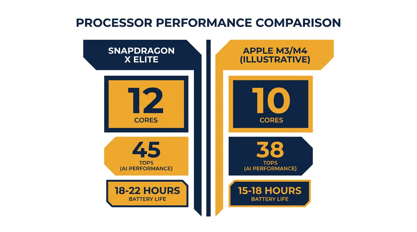 A side-by-side look at the hardware powering the latest generation of ARM laptops.