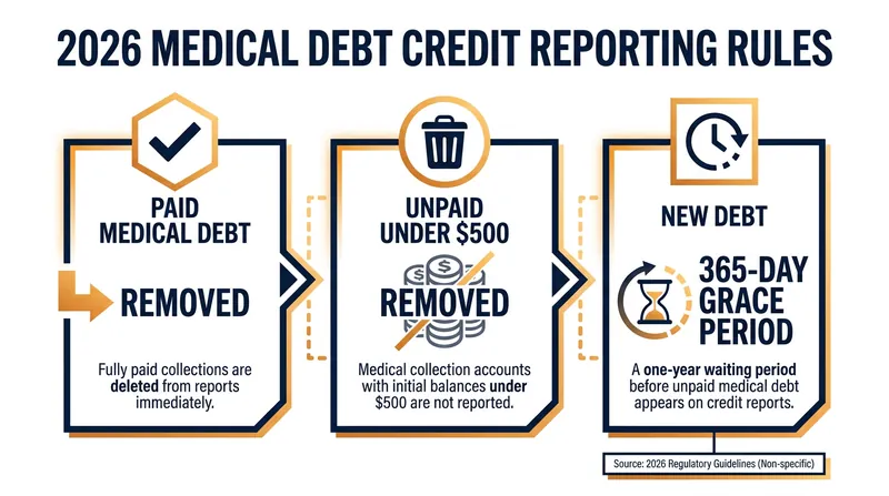 The three major credit bureaus voluntarily overhauled how medical debt is reported.