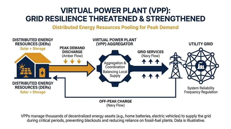 Virtual Power Plants allow homeowners to sell stored energy back to the grid during peak demand windows.