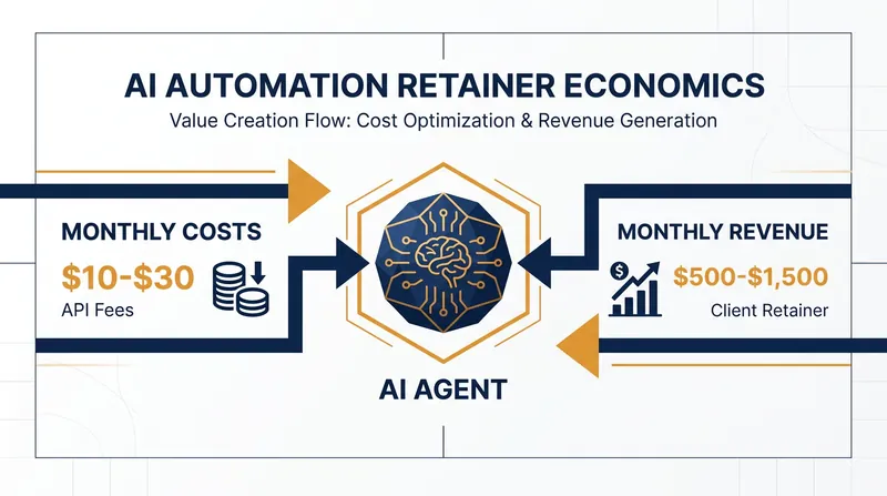 The high profit margins of custom AI agents are driven by low API costs and high perceived value.