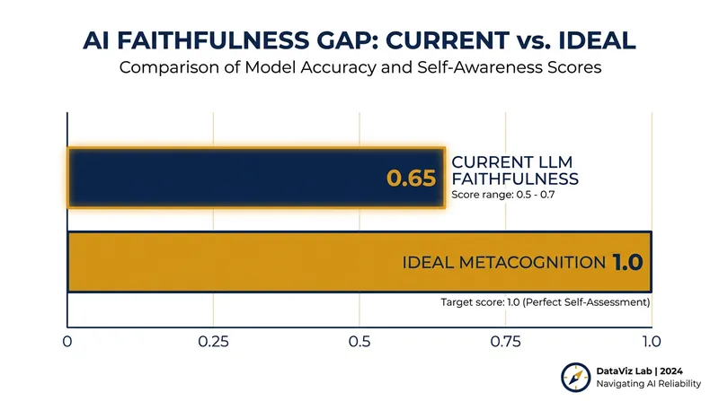 Current frontier models struggle to align their spoken confidence with their internal statistical certainty.