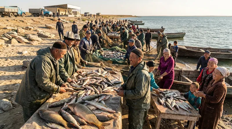The return of freshwater fish species has brought jobs and families back to the coastal villages of the Kyzylorda region.