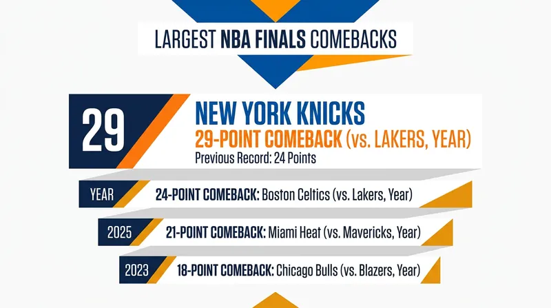 The Knicks shattered the previous Finals comeback record by erasing a 29-point deficit.