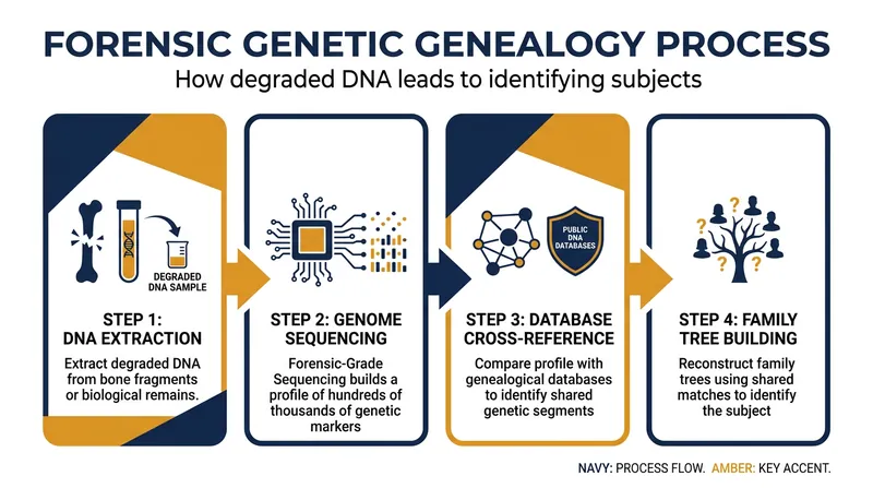 How forensic-grade genome sequencing reconstructs identity from degraded remains.